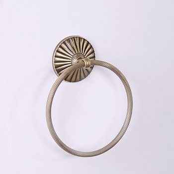 tw retro opal, twop015br, полотенцедержатель-кольцо, подвесной, цвет бронза