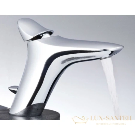 смеситель для раковины kludi ambienta 530230575 с донным клапаном, хром