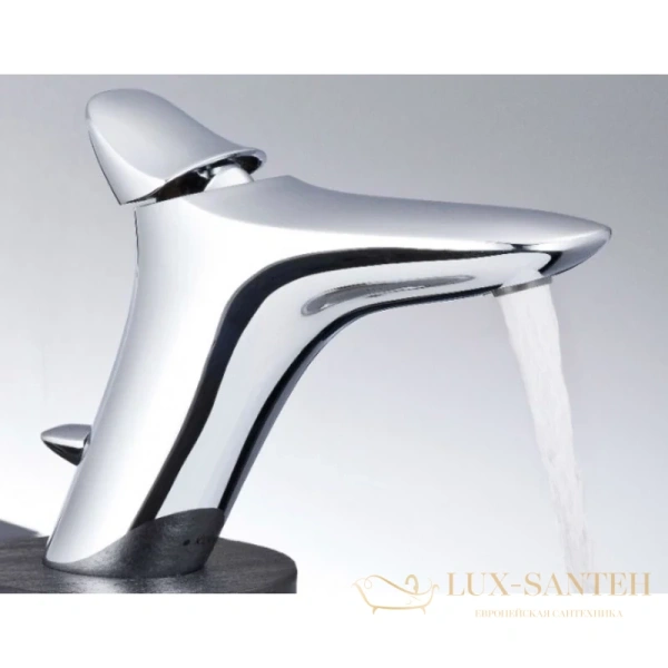 смеситель для раковины kludi ambienta 530230575 с донным клапаном, хром