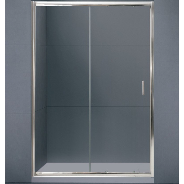 душевая дверь belbagno uno uno-bf-1-135-c-cr 135 см профиль хром, стекло прозрачное 
