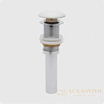 донный клапан для раковины без перелива aquame aqm7002-0mw, белый матовый