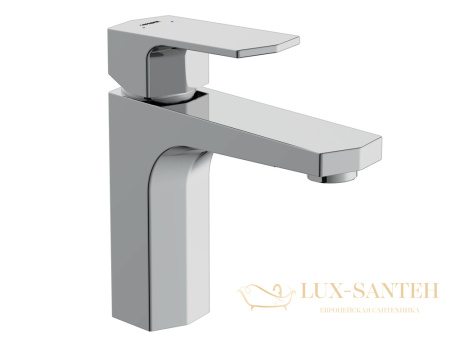 смеситель для раковины cersanit wisla 63055, с донным клапаном, хром