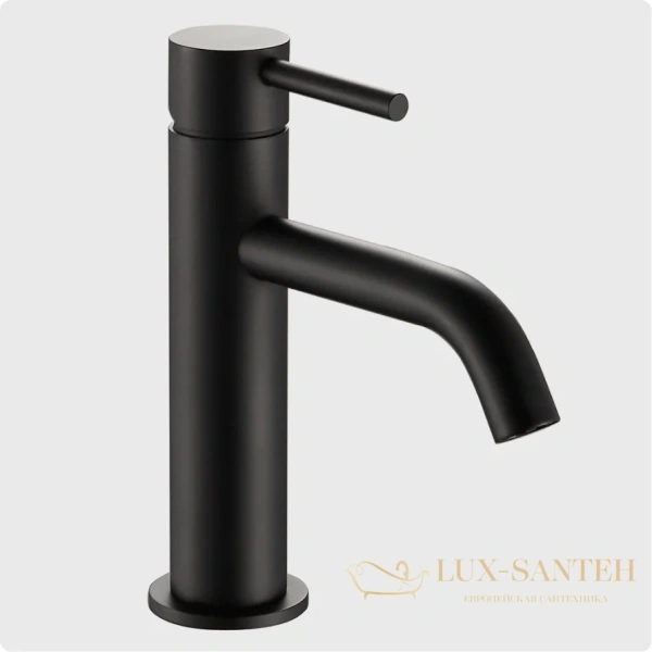 смеситель для раковины aquame siena aqm6210mb, черный матовый