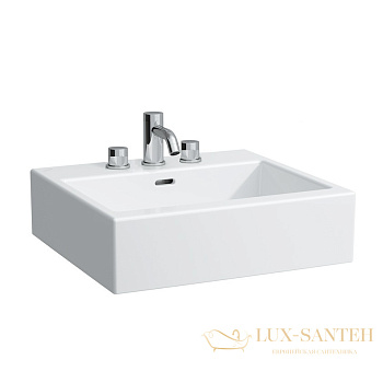 раковина laufen living 8.1743.4.000.108.1 накладная 60 см, белый глянцевый