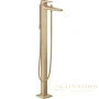 смеситель для ванны напольный hansgrohe metropol 32532140, шлифованная бронза