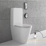 Унитаз моноблок GLOBO Forty3, FO003.BI, 58*36*h43см, с креплением, цвет белый