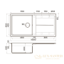 кухонная мойка omoikiri sumi 100-ch tetogranit х шампань, 4993661