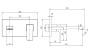 смеситель villeroy & boch architectura square tvw125003000k5 настенный для раковины, черный матовый