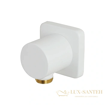 подключение для душевого шланга lemark lm3783mw, белый матовый