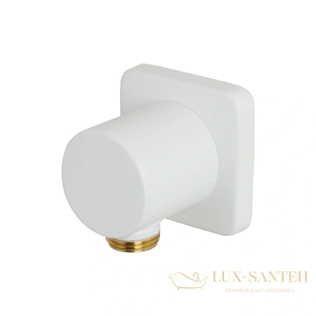 подключение для душевого шланга lemark lm3783mw, белый матовый