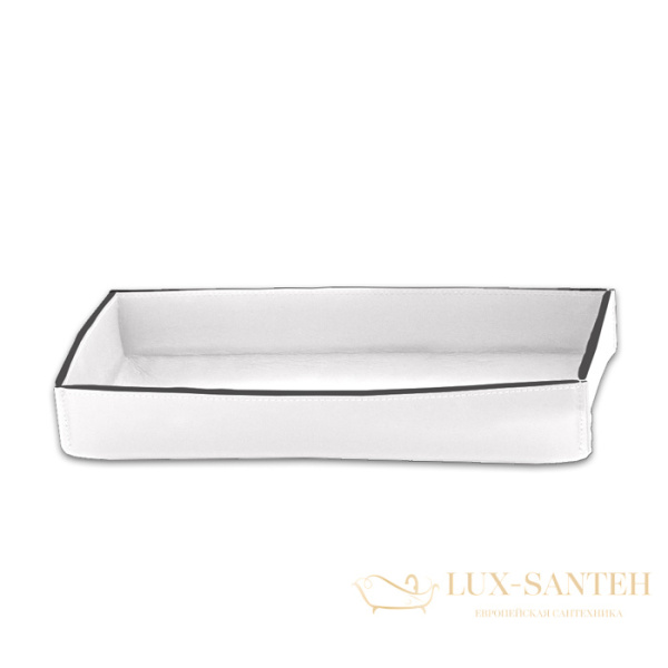 лоток настольный decor walther nappa tab s, 0938450, натуральная кожа, белый