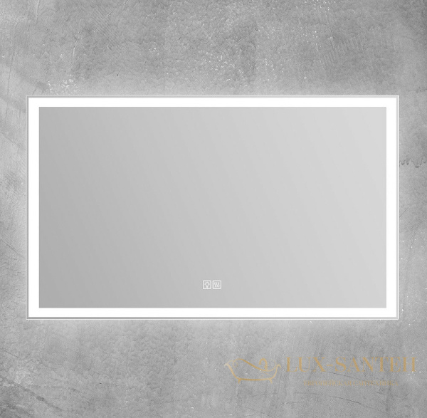 зеркало belbagno spc-grt-1000-600-led-tch-warm 100 см с подсветкой, с подогревом, с сенсорным выключателем