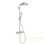 душевой набор hansgrohe crometta s showerpipe 240 1jet ecosmart с термостатом хром 27268000