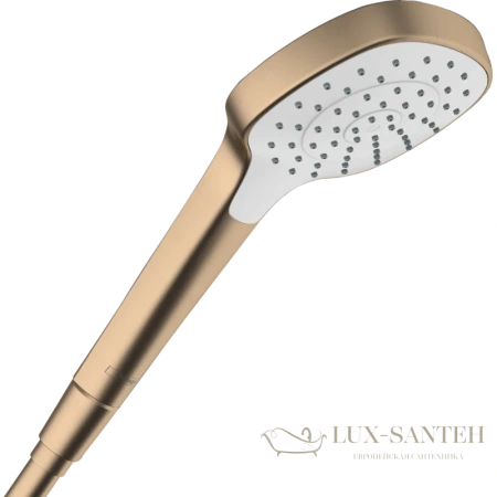 ручной душ hansgrohe croma select e 1jet 26814140 шлифованная бронза