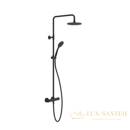 душевая система gessi emporio shower 35181.299, с термостатом, black xl
