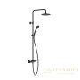душевая система gessi emporio shower 35181.299, с термостатом, black xl