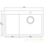 кухонная мойка seaman eco marino smb-6351ls.a, нержавеющая сталь
