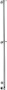 полотенцесушитель электрический margaroli arcobaleno 616crb-1650, хром, высота 165 см, ширина 9 см, хром