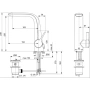 смеситель с донным клапаном ideal standard melange a6041aa для раковины, хром
