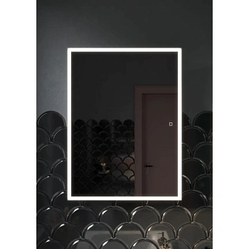 зеркальный шкаф sancos cube cu600 60х80 см, белый