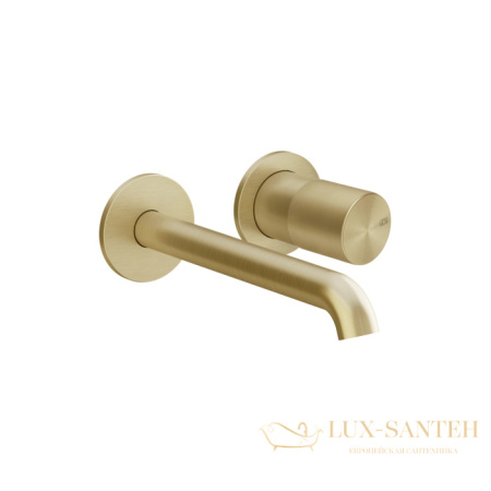 смеситель для раковины встраиваемый gessi habito unito 70088.727, brass brushed pvd