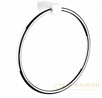 полотенцедержатель-кольцо gessi rilievo 59509.279 22 см, white cn