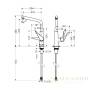смеситель для кухни hansgrohe metris сталь 14822800
