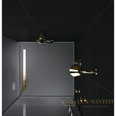 душевой канал berges b1 keramik 092120 900 мм, 2 в 1 с основой под плитку, золото