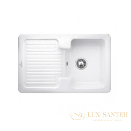 кухонная мойка villeroy & boch condor 45 674501r1 ceramicplus 800×510 мм, белый