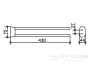 полотенцедержатель полотенца поворотный keuco city.2 430 мм, арт. 02718010000