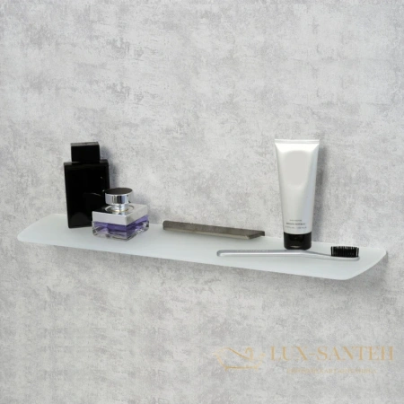 полка стеклянная wasserkraft wiese k-8924 53 см, оружейная сталь