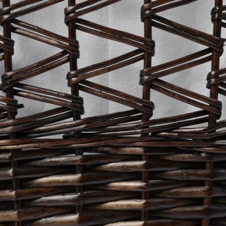 плетеная корзина wasserkraft salm wb-270-m для белья, темно-коричневый