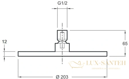 верхний душ jacob delafon eo e14536-cp