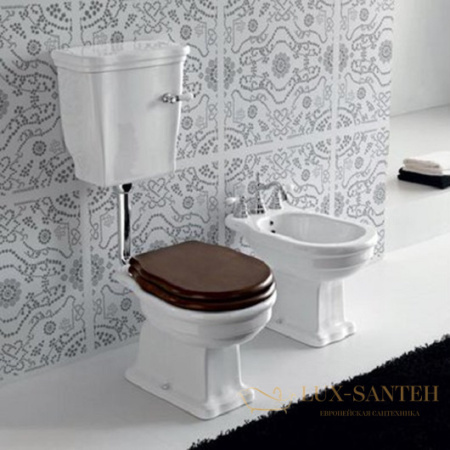сиденье artceram hermitage hea004 71 для унитаза с крышкой softclose, орех/хром