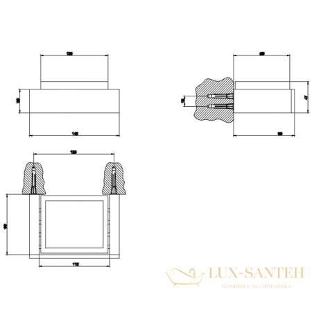 мыльница подвесная черная gessi inverso accessories 20802.726, warm bronze br pvd