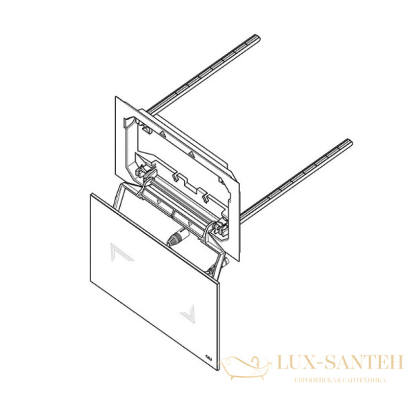 смывная клавиша oli tribe 879065 сенсорная, белый