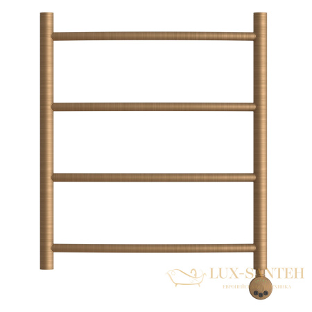 полотенцесушитель 500x600 электрический point афина pn04156bre п4, бронза