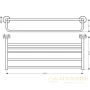 полка для полотенец с держателем hansgrohe logis universal 41720000 хром