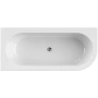акриловая ванна cezares slim slim corner-180-80-60-l-w37-set 179x79 см, белый