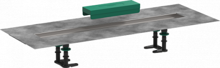 универсальный монтажный набор hansgrohe raindrain 56011180 70 см, для установки внешней части линейного слива
