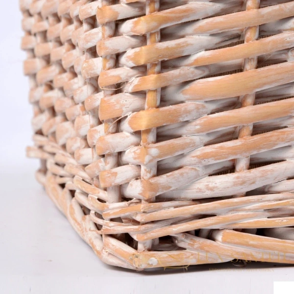 плетеная корзина wasserkraft kammel wb-180-m для белья, темно-кремовый