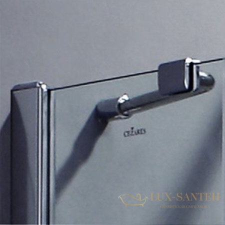 душевая дверь в нишу cezares verona verona-w-b-12-100-p-cr-l профиль хром, стекло рифленое