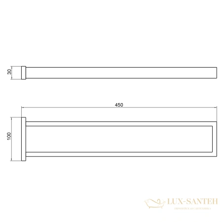 полотенцедержатель двойной timo selene 17052/17, золото матовое