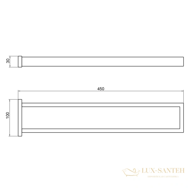 полотенцедержатель двойной timo selene 17052/17, золото матовое