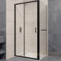 душевой уголок rgw passage 4108741129-14 pa-74-1b 120x90, профиль черный, стекло прозрачное