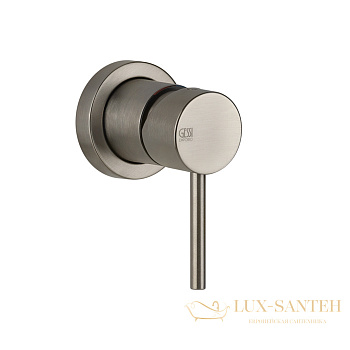 смеситель встраиваемый для душа на 1 выход gessi emporio via tortona, 19712.149, внешняя часть, finox brushed nickel