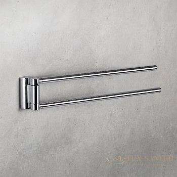 полотенцедержатель двойной colombo design luna b0112 40 см, хром