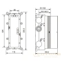 душевой комплект timo petruma sx-5079/03sm 260 мм, черный матовый