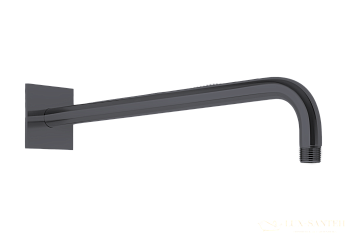 держатель верхнего душа 420 мм, almar shower arms e021116.gm, настенный, оружейная сталь матовый pvd
