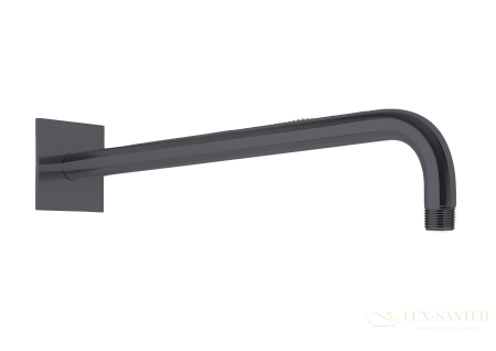 держатель верхнего душа 420 мм, almar shower arms e021116.gm, настенный, оружейная сталь матовый pvd